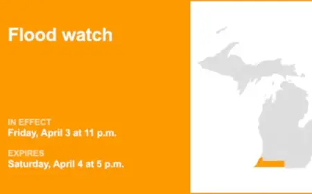 Southern Michigan Under Flood Watch Until Saturday Evening Amid Heavy Rainfall