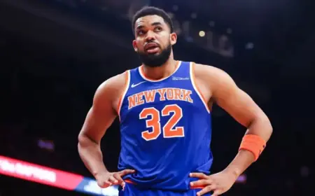 Knicks’ Towns Sidelined Against Bulls Due to Right Elbow Injury