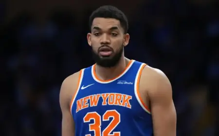 Knicks Downgrade Karl-Anthony Towns Due to Injury Ahead of NBA Playoffs