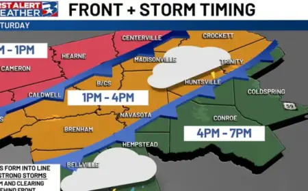Saturday Storms Loom Before Easter Cooldown