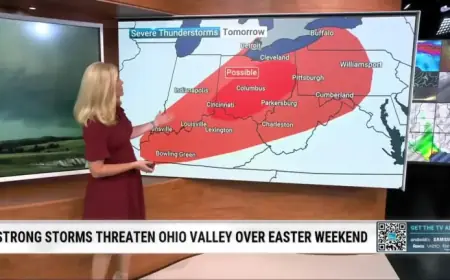 Rainy East Meets Drier West This Easter Weekend