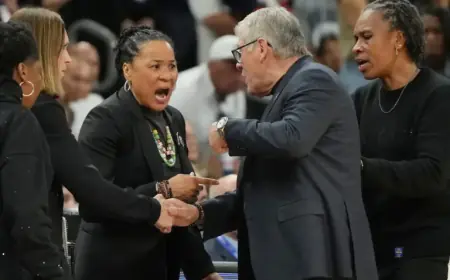 Auriemma and Staley Clash in Intense Postgame After South Carolina Defeats UConn