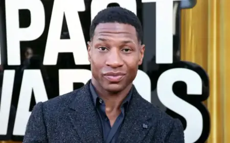 Jonathan Majors Crashes Through Window on Daily Wire Action Set
