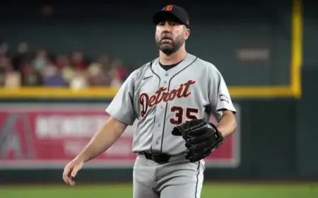 Tigers Sideline Justin Verlander with 15-Day Injured List Move
