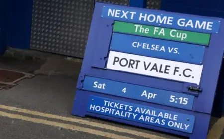 Chelsea vs. Port Vale FA Cup: Lineups Revealed and Viewing Details