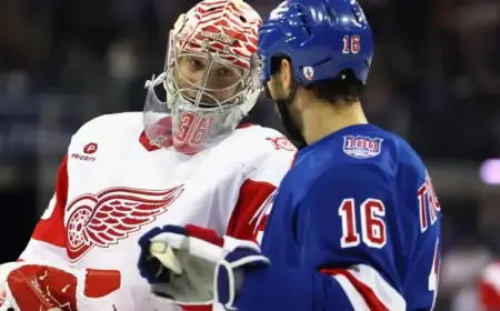 Red Wings Face Off Against Rangers in Thrilling NHL Matchup