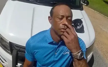 Bodycam Footage Captures Tiger Woods’ Sobriety Test and Arrest Inquiry