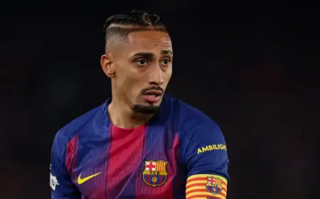 Raphinha Sidelined for Barcelona’s Clash Against Atletico Madrid