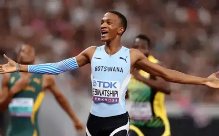 Busang Collen Kebinatshipi Sets World-Leading 100m Times at 2026 Botswana Champs