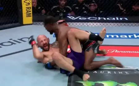Darrius Flowers TKOs Injured Lando Vannata at UFC Vegas 115