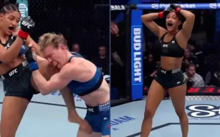 20-Year-Old ‘Golden Girl’ Secures Stunning UFC Knee Knockout