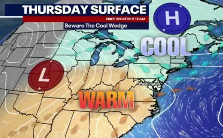 Cooler Thursday in DC with Fog & Drizzle; 80s Return Friday