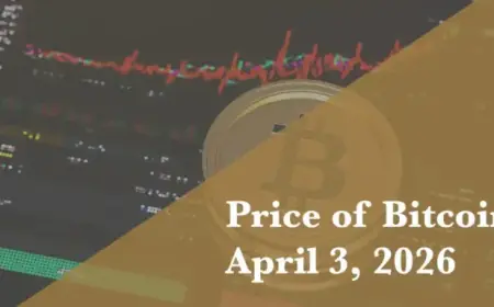 Bitcoin Price Update for April 3, 2026
