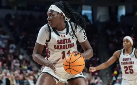 South Carolina’s March Madness Star Mastered Dribbling at 16