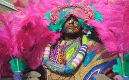 Mardi Gras Indians Devote Months and Thousands to Hand-Sewn Suits Preparation