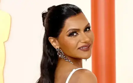 Mindy Kaling Dazzles in Chic White Swimsuit During Family Beach Retreat