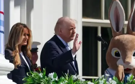 Trump Announces White House Prepares 40,000 Eggs for Easter Egg Roll