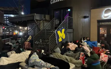Michigan Students Camp Overnight for Basketball Championship Tickets