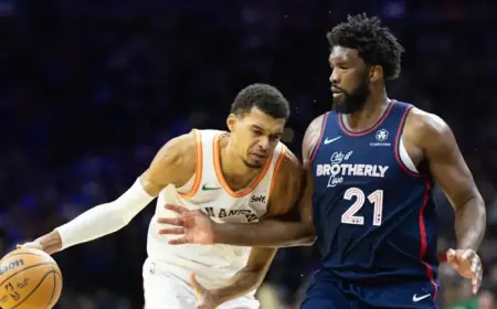 Spurs Host Sixers for Wembanyama vs. Embiid Showdown