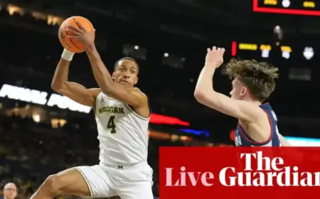Live Updates: UConn vs Michigan in NCAA Men’s Championship 2026