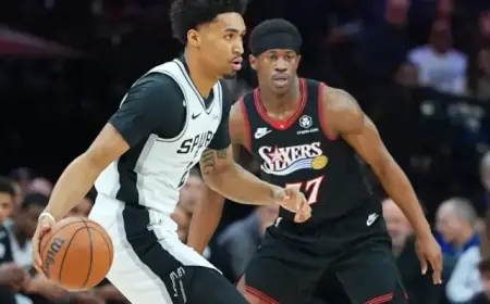 San Antonio Spurs Battle Philadelphia 76ers in Key Basketball Matchup