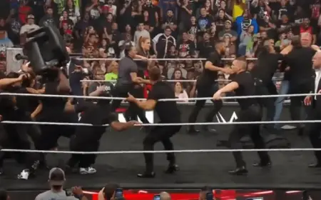 Brock Lesnar and OBA Femi Clash in Wild Furniture Throwing Incident