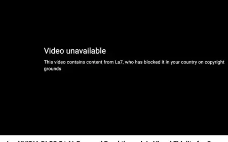 YouTube Pulls Nvidia DLSS 5 Trailer Following Italian TV Channel Takedown Request