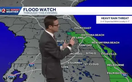 Flood Threat Looms Over Central Florida Amid Heavy Rains