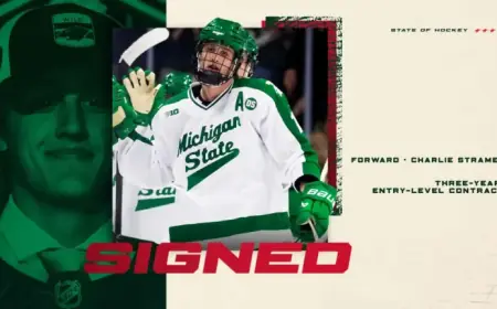 Minnesota Wild Inks Forward Charlie Stramel to Entry-Level Deal