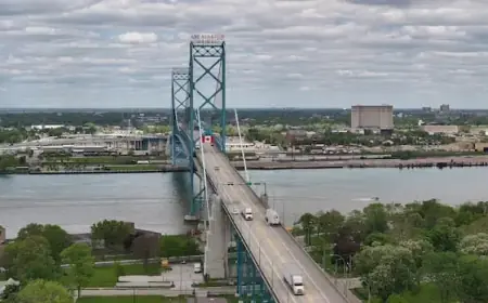 Ambassador Bridge No Longer Busiest U.S. Border Crossing