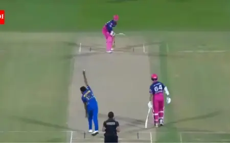 Vaibhav Sooryavanshi Attacks: Hits Jasprit Bumrah for Six on First Ball