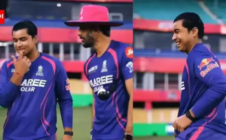 Vaibhav Sooryavanshi Jokes About Solo Batting Before Mumbai Indians Match – WATCH