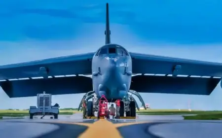 U.S. Air Force B-52 Bomber Declares Emergency Over England During Iran Mission