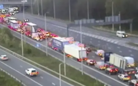 M6 Traffic Halted by Overturned Lorry in Cheshire: Live Updates