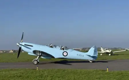 Spitfire Launches from Southampton for 90th Anniversary Tour Today