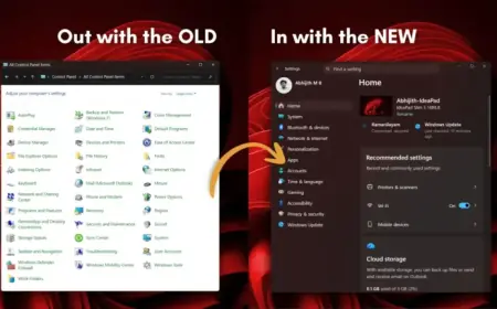 Microsoft Reveals Challenges in Phasing Out Control Panel in Windows 11