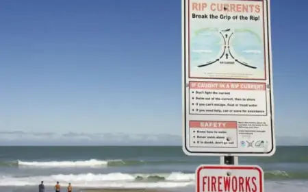 Brave Father Drowns Saving Children from Rip Current at Florida Beach