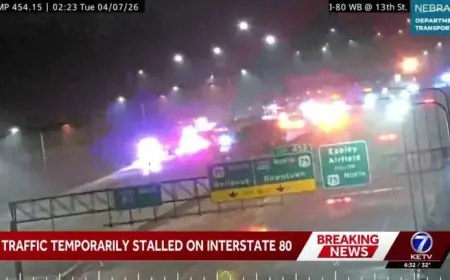 Major Backup on I-80 Tuesday After Truck Crash