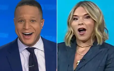 Craig Melvin Unintentionally Leaks Jenna Bush Hager’s Hollywood News on ‘Today’ Show