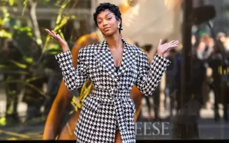Angel Reese Stuns in Bold Skirt Suit with Victoria’s Secret Collaboration