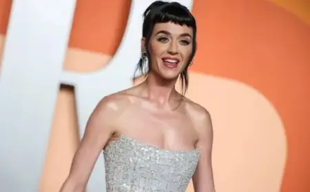 Katy Perry Stuns in Strapless Alaia Dress, Coordinating with Boyfriend