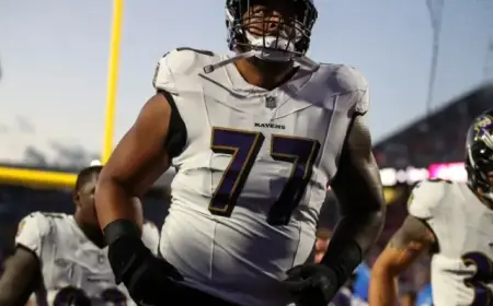 Daniel Faalele Joins NY Giants from Baltimore Ravens