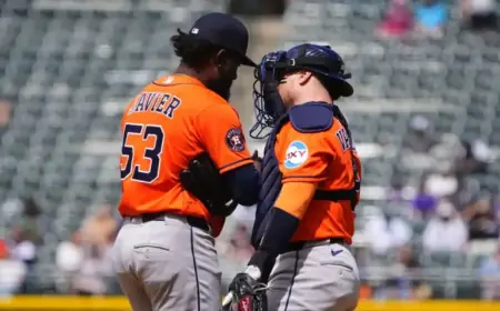 Cristian Javier Leaves Game Early with Shoulder Tightness