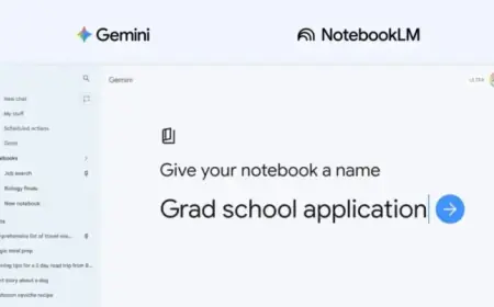Gemini App Launches ‘Notebooks’ for Organizing Chats and Files