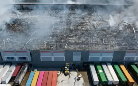 Ontario Arson Suspect Livestreams Moment Warehouse Fire Ignites