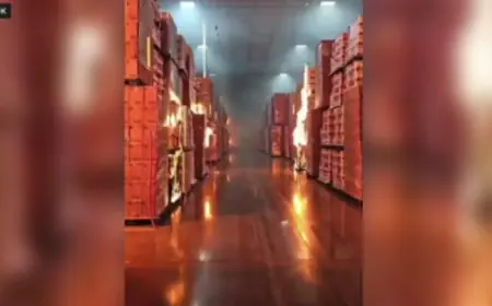 Arson Suspect’s Video Captures Start of Kimberly-Clark Warehouse Fire in Ontario