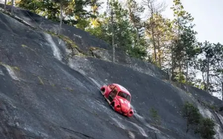Volkswagen Beetle Extracted from Squamish Rock Face in B.C.