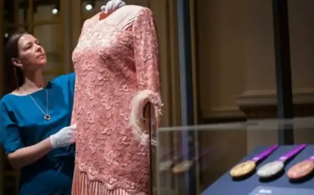 Queen Elizabeth II’s Olympic Stunt Outfit Showcased in Fashion Exhibition