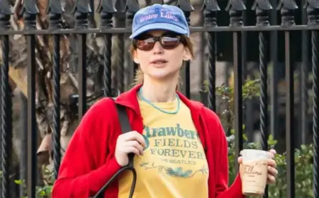 Jennifer Lawrence Revives Baggy Jeans with Trendy Sneaker Color for 2026