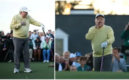 Jack Nicklaus Errantly Launches Masters Tee Shot, Sending Fans Ducking